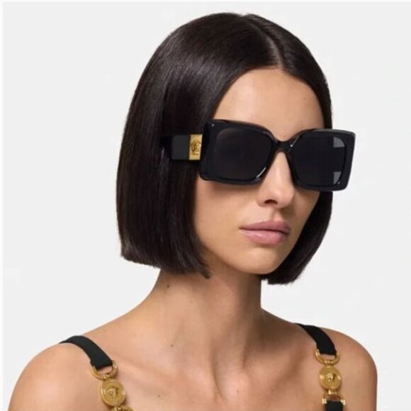 Versace VE4467U 108/87 Square Sunglasses - Havana/Grey main image 10